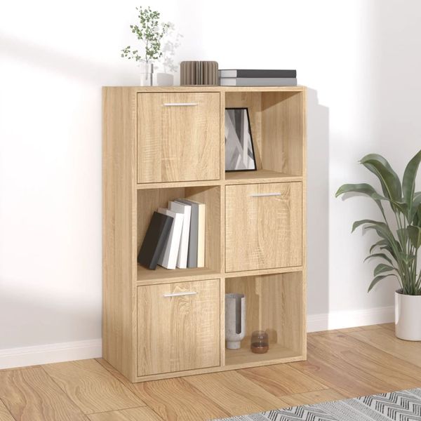 vidaXL Lagerschrank Sonoma-Eiche 60x29,5x90 cm Holzwerkstoff 801137
