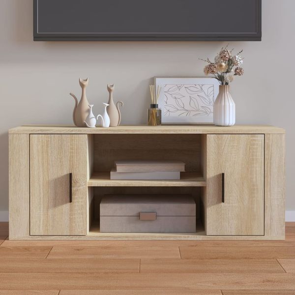 vidaXL TV-Schrank Sonoma-Eiche 100 x 35 x 40 cm Holzwerkstoff [823094]