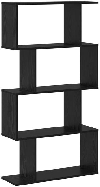 vidaXL Bücherregal Schwarz Eichen-Optik 70 x 24 x 129 cm Holzwerkstoff 879670 Bild 2