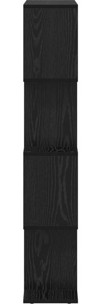 vidaXL Bücherregal Schwarz Eichen-Optik 70 x 24 x 129 cm Holzwerkstoff 879670 Bild 6