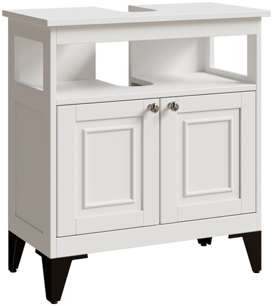 Waschbeckenunterschrank Vanity Weiß 60 x 65 cm Vicco