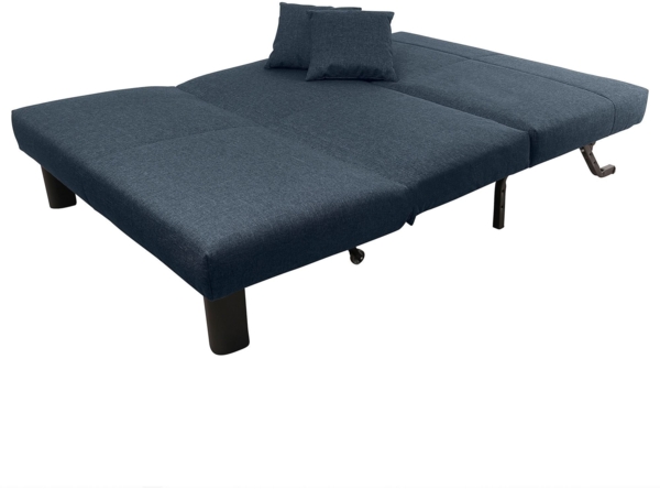 Faltsofa Kalomira Bezug Flachgewebe Metall schwarz / blau 21492 Bild 2