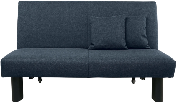 Faltsofa Kalomira Bezug Flachgewebe Metall schwarz / blau 21492 Bild 3
