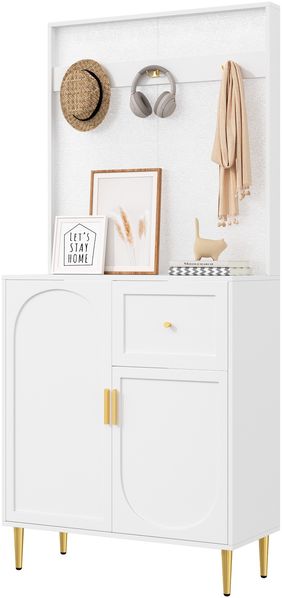 Garderoben-Set, Kompaktgarderoben,Flurgarderobe,Dielenschrank Wandschrank Regal Diele & Flur Kleiderschrank Paneelen Schuhschrank, (BxHxT): 80x175,5x35 cm