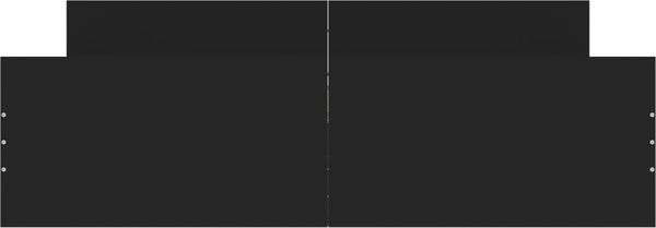 vidaXL Bettgestell mit Kopf- und Fußteil Schwarz 140x200 cm 3203748 Bild 3