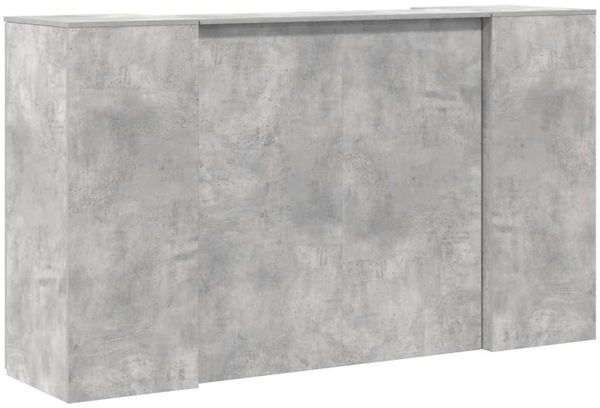 vidaXL Empfangstheke Betongrau 180x50x103,5 cm Holzwerkstoff 3324208 Bild 11