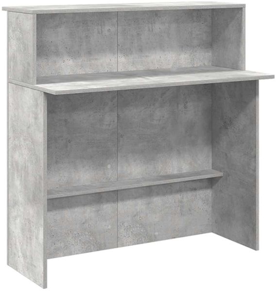vidaXL Empfangstheke Betongrau 180x50x103,5 cm Holzwerkstoff 3324208 Bild 8