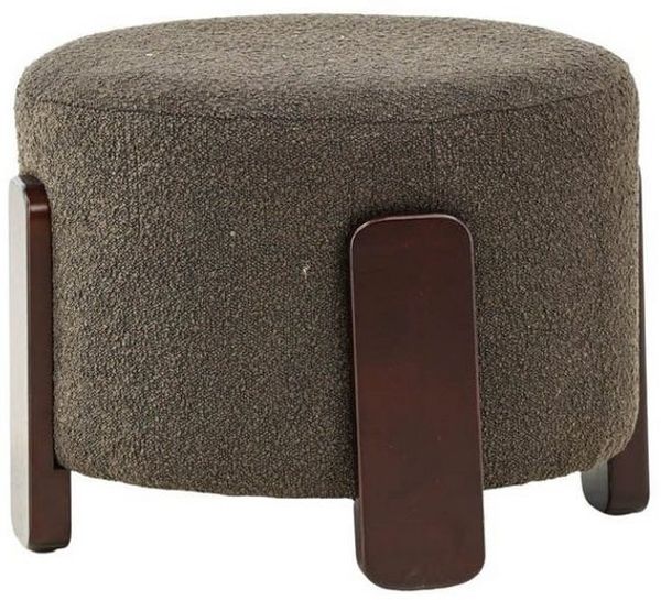 ebuy24 Pouf Coffey Pouf, Hocker Ø52,5cm braun, dunkelgrau. (1-St)