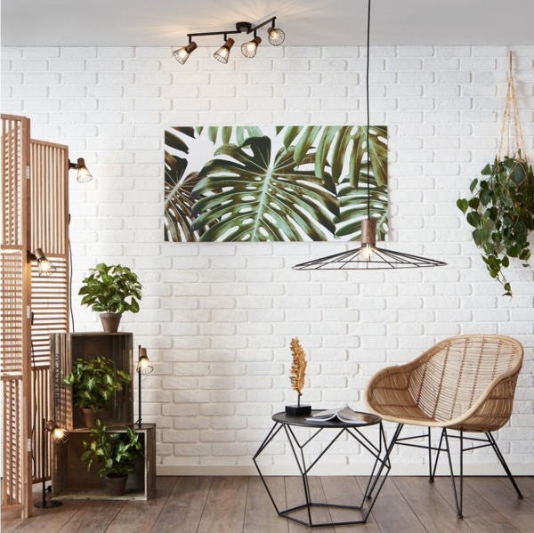 Lightbox Deckenstrahler, ohne Leuchtmittel, 2 flammiger Deckenstrahler - schwenkbar - mit dekorativem Draht-Schirm Bild 2