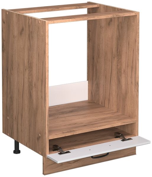 Herdumbauschrank Fame-Line Weiß Landhaus 60 cm ohne Arbeitsplatte Vicco Bild 4