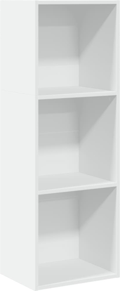 vidaXL Bücherregal Weiß 40x30x114 cm Holzwerkstoff 857867