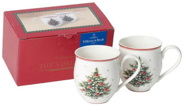 Villeroy & Boch Toy's Delight Becher mit Henkel Tannenbaum 390 ml 2er Set