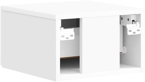 vidaXL Wandmontierter Nachttisch 2 pcs Hochglanz Weiß Holzwerkstoff 897924 Bild 7