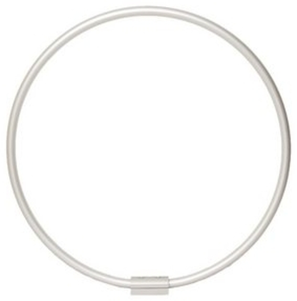 Ekershop Duschvorhangstange Alu Ringstange Silber matt Rund Ø 80 cm Winkelstange für Duschvorhang, Ø 800 mm, Fixmaß, Wandmontage, Verschraubt, Aluminium, Chrom Matt Eloxiert, ohne Duschvorhangringe, auch als Umkleiderkabine Bild 6