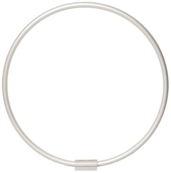 Ekershop Duschvorhangstange Alu Ringstange Silber matt Rund Ø 80 cm Winkelstange für Duschvorhang, Ø 800 mm, Fixmaß, Wandmontage, Verschraubt, Aluminium, Chrom Matt Eloxiert, ohne Duschvorhangringe, auch als Umkleiderkabine Bild 4