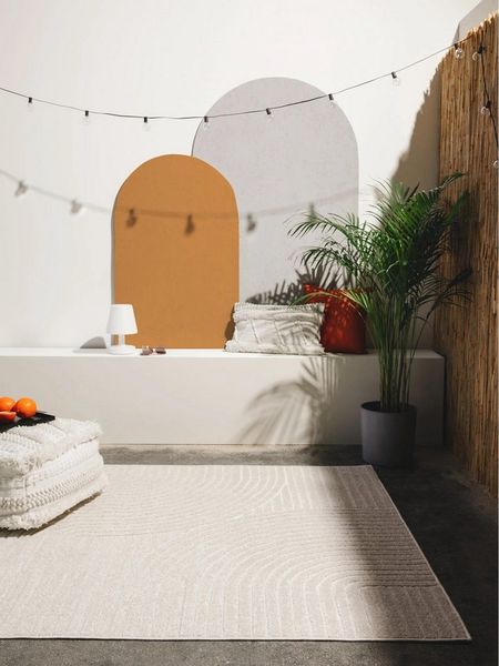 benuta Outdoorteppich Mars, rechteckig, Höhe: 6 mm, Kunstfaser, Berber, Ethno-Style, Wohnzimmer