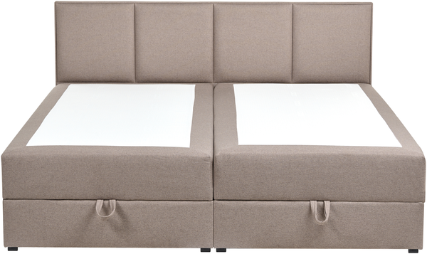 Boxspringbett mit Stauraum Stoff BARONET 180 x 200 cm Taupe Bild 5
