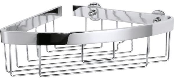 Tesa Eck-Duschablage Aluxx Aluminium verchromt Klebelösung