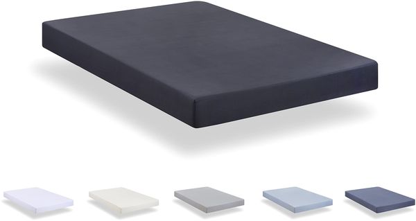 Spannbettlaken aus gebürsteter Mikrofaser, extra weich, für Betten 120 x 190/200 cm, Dunkelgrau