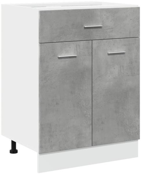 vidaXL Schubunterschrank Lyon Betongrau 60x46x81,5 cm Holzwerkstoff 856088