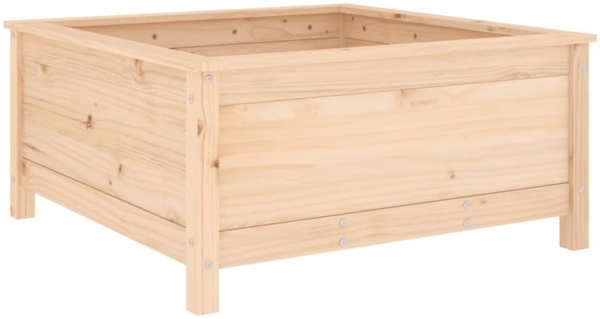 vidaXL Pflanzkübel 82,5x82,5x39 cm Massivholz Kiefer 825296