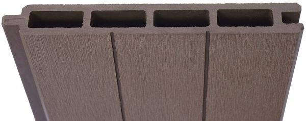 4er Set Latten für WPC-Sichtschutz Sarthe, Bretter Windschutz, ca. 1qm ~ 180cm, braun Bild 5