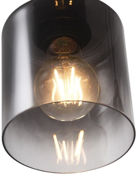 Qazqa Pendelleuchte Dame, ohne Leuchtmittel, Extra-Warmweiß, QAZQA Hängeleuchte, e27, Schwarz, Glas, Modern