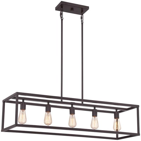 Hängeleuchte, Deckenlampe, Stahl, Bronze, B 96,5 cm