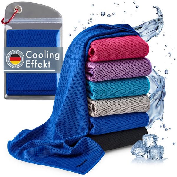 Blumtal Sporthandtuch mit Kühlfunktion aus Mikrofaser, 100x30 cm, (1-St), kühlend
