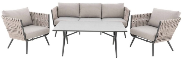 Doppler Rope Gartenlounge / Expert Lounge "Riva", taupe