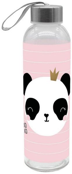 Geda Labels GmbH Trinkflasche Panda XOXO, Rosa, 500ml, spülmaschinengeeignet