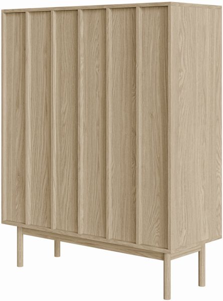 Selsey 'Neksto' Highboard 2-türig, Eichenholzoptik, ca. 124 x 100 x 40 cm