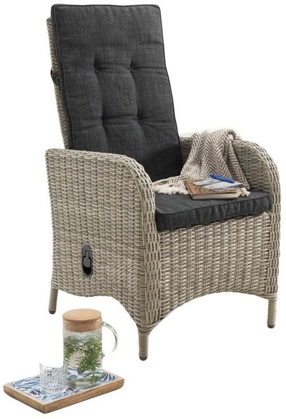 Destiny Gartensessel PALMA (Set, 2-St), Aluminium, Polyrattan, inkl. Auflagen