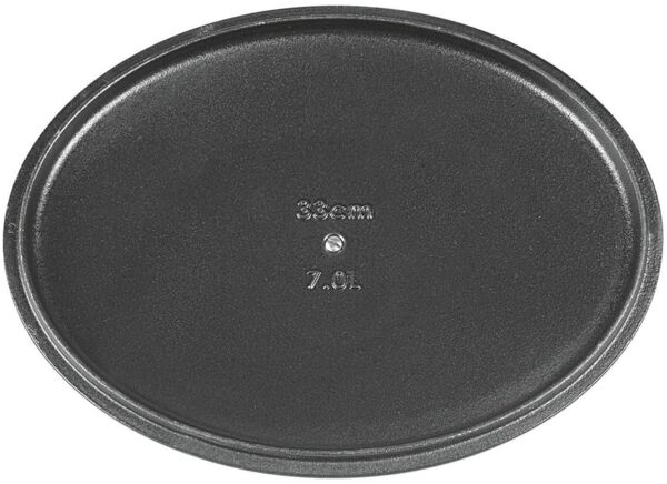 KÜCHENPROFI Bratentopf oval Gusseisen mit Deckel 7 Liter 33x12,9cm schwarz
