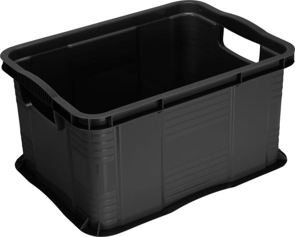 Rotho Aufbewahrungsbox Agilo A4 17,5 L schwarz 39 x 29 x 21,5 cm (L x B x H)