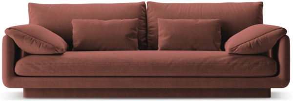 Micadoni Sofa Torino 3-Sitzer Samt Cuoio