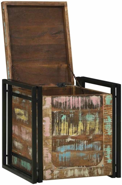 vidaXL Aufbewahrungsbox 50 x 50 x 50 cm Massives upgecyceltes Holz 4016743