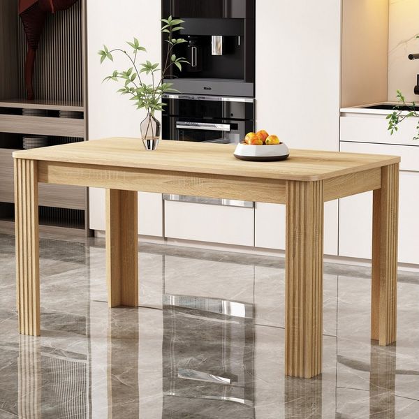 BlingBin Esstisch Rechteckiger Esszimmertisch Schreibtisch Küchentisch (1-St, Rechteckiger Esstisch, 117×68×75CM), Tisch mit vier Beinen