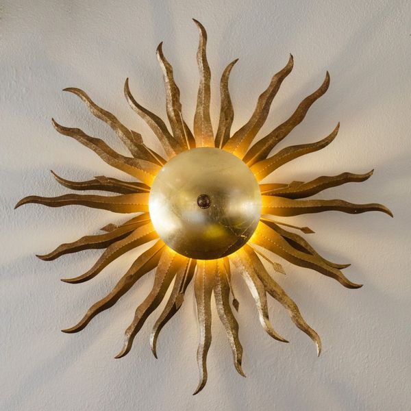 s.luce Diator L handgeschmiedete Sonne Rost- & Goldfarben Gold, Rost