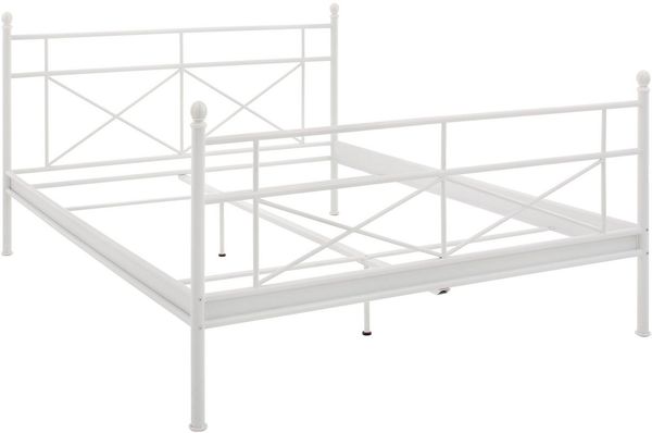 loft24 Metallbett Tanja, Bettgestell aus Metall, Bett Doppelbett