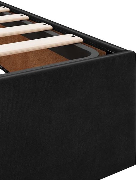 vidaXL Ottoman-Bett mit Matratze Schwarz 80x200 cm Samt 3311149 Bild 12
