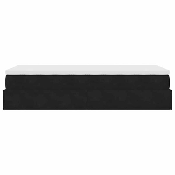 vidaXL Ottoman-Bett mit Matratze Schwarz 80x200 cm Samt 3311149 Bild 9