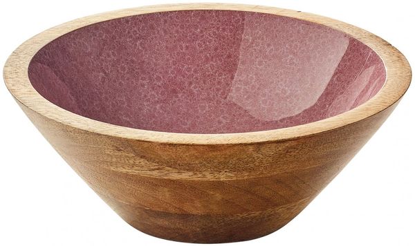 Schüssel Schale Obstschale Mangoholz Ø20 x 8cm ZASSENHAUS MINERAL ROSE 080551