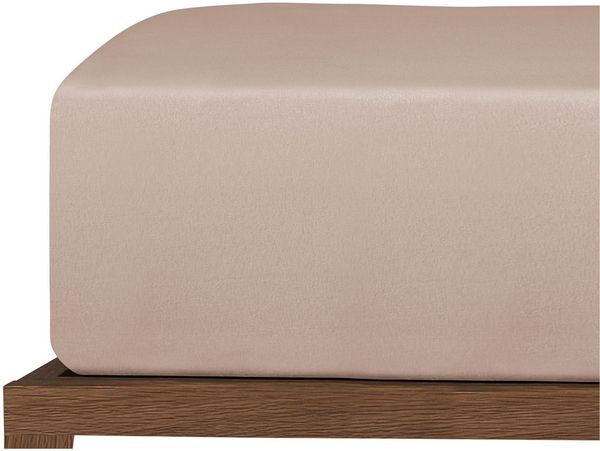 Uncover by Schiesser Spannbettlaken New Jersey - Edeljersey - 100 x 200 cm - Taupe