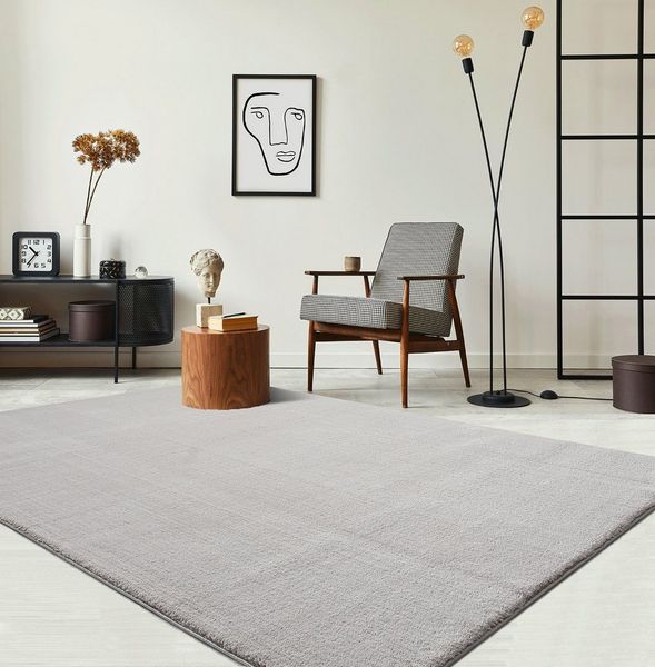 the carpet Teppich Relax kuschelig & Super Soft, Anti-Rutsch Unterseite, rechteckig, Höhe: 16 mm, Waschbar bis 30 Grad, Felloptik, Wohnzimmer Teppich, Kundenliebling