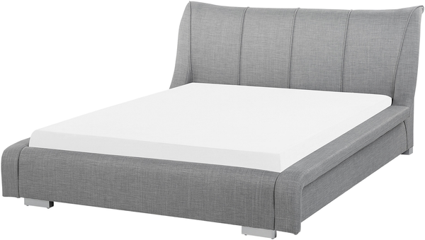 Wasserbett Polsterbezug grau 140x200 cm NANTES