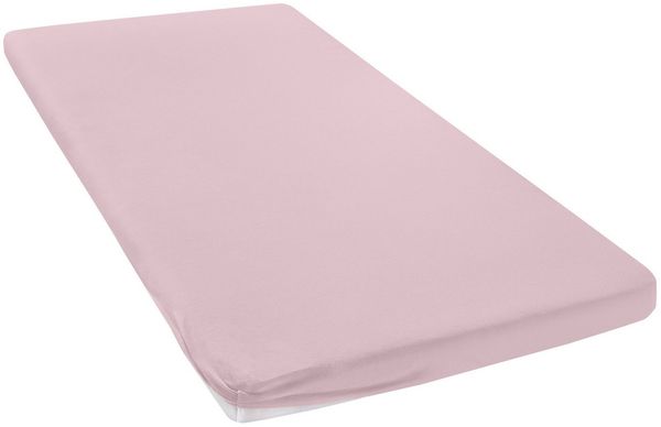 OTTO home Spannbettlaken Topper Basic, in Gr. 90x200, 140x200 oder 180x200 cm, Microfaser-Jersey, Gummizug: rundum, (1 Stück), Baumwolle, Matratzen bis 8 cm Höhe, Bettlaken, Spannbetttuch, Laken