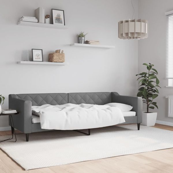 vidaXL Tagesbett Dunkelgrau 80x200 cm Stoff 354157