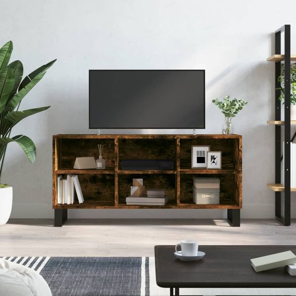 vidaXL TV-Schrank Räuchereiche 103,5x30x50 cm Holzwerkstoff 827001