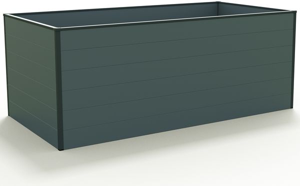 GFP Hochbeet Kräuter-Gemüse-Beet Aluminium CHRISTINA - 195 x 99 x 77 cm - anthrazit